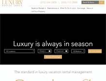 Tablet Screenshot of luxuryrentalgroup.com